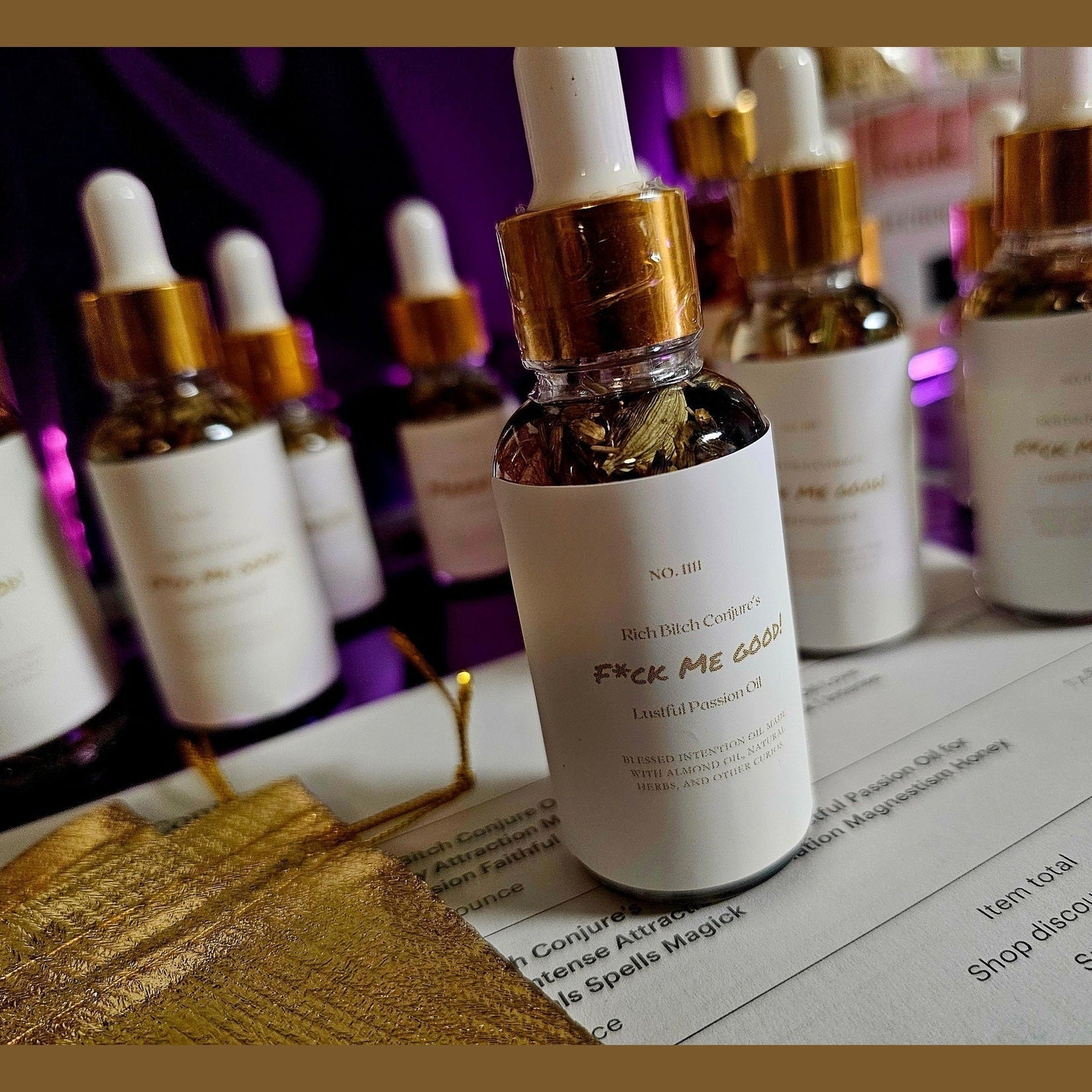 FMG Hoodoo Conjure Oil | Lust and Passion Oil | Intimate Attraction Ritual Oil | Magnetism and Desire Rootwork Oil | Spiritual Supply