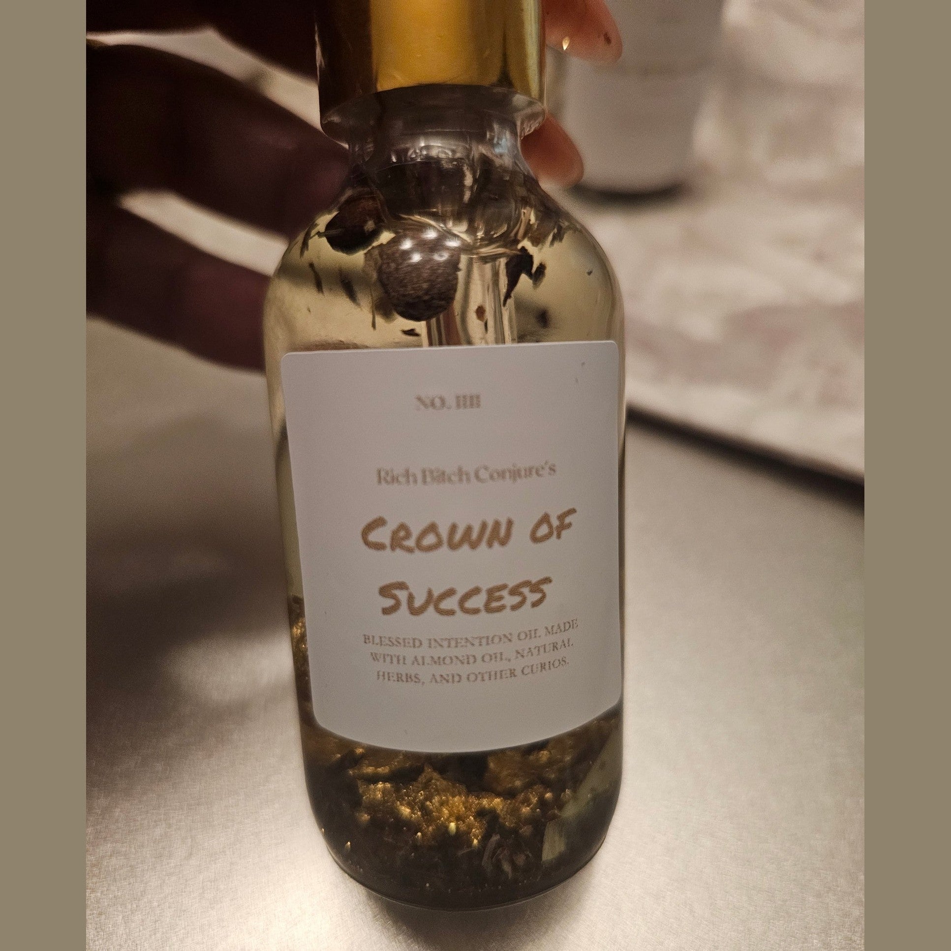 Crown of Success Hoodoo Conjure Oil | Success Oil | Achievement and Recognition Ritual Oil | Career and Business Rootwork Oil | Spiritual Supply