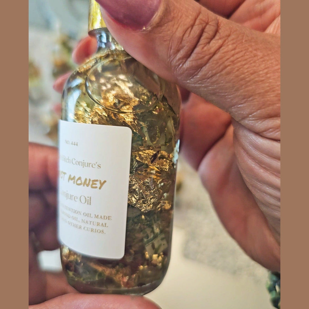 Fast Money Oil - Luxury Hoodoo Conjure Oil for Quick Cash & Prosperity