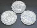 Selenite Crystal Tree Of Life Round Circle Plate (4 Inch) Gemstone Decor Supply