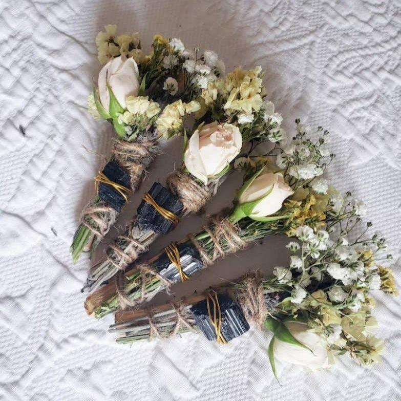 Black Tourmaline - Confidence & Love Protection Smudge Stick