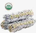 Sweetgrass w/ White Sage (Organic) Smudge Stick (4 in.)
