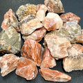 Red Green Calcite Crystal Rough Raw Stones (By The Piece or Pound)