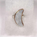 The Crescent Moon Ring – Sterling Silver