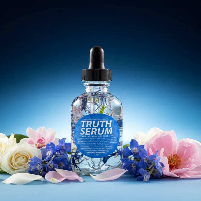 Truth Serum Crystal Infused Bath & Body Oil (Throat Chakra)