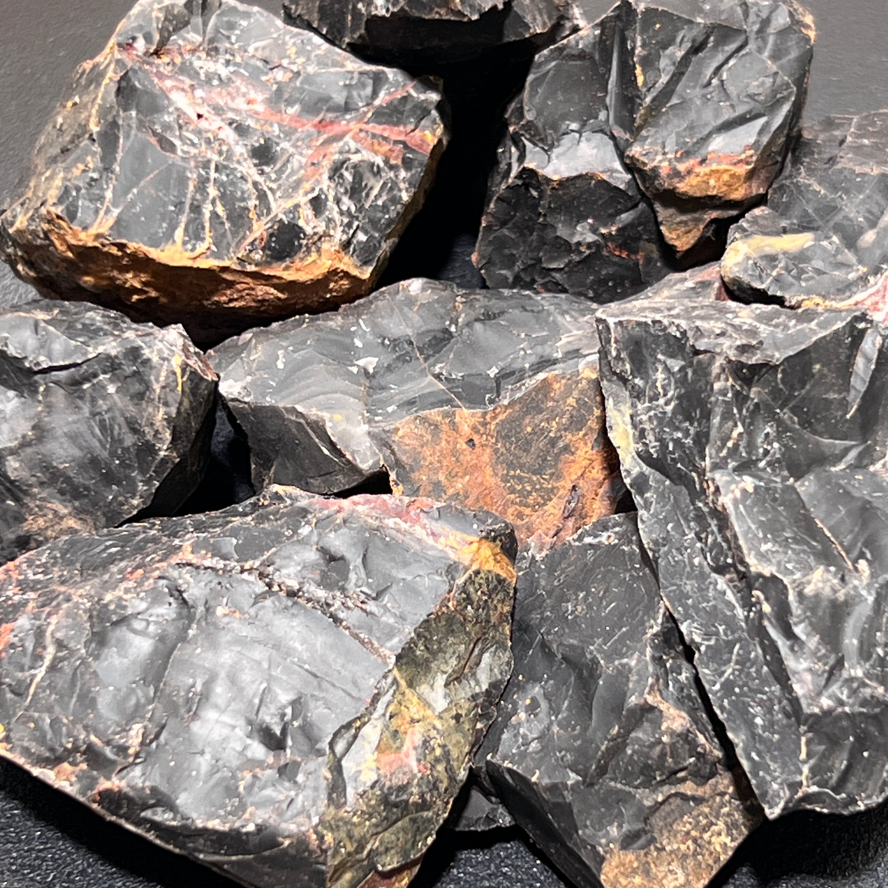 Large Black Onyx Rough Raw Stones (By The Piece or Pound) Wholesale
