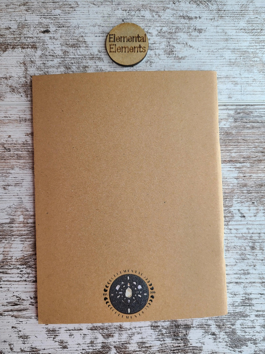 White Lunar Moth Journal Notebook