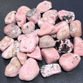 Pink Rhodonite Tumbled Stones (By The Piece or Pound) Bulk Wholesale Lot