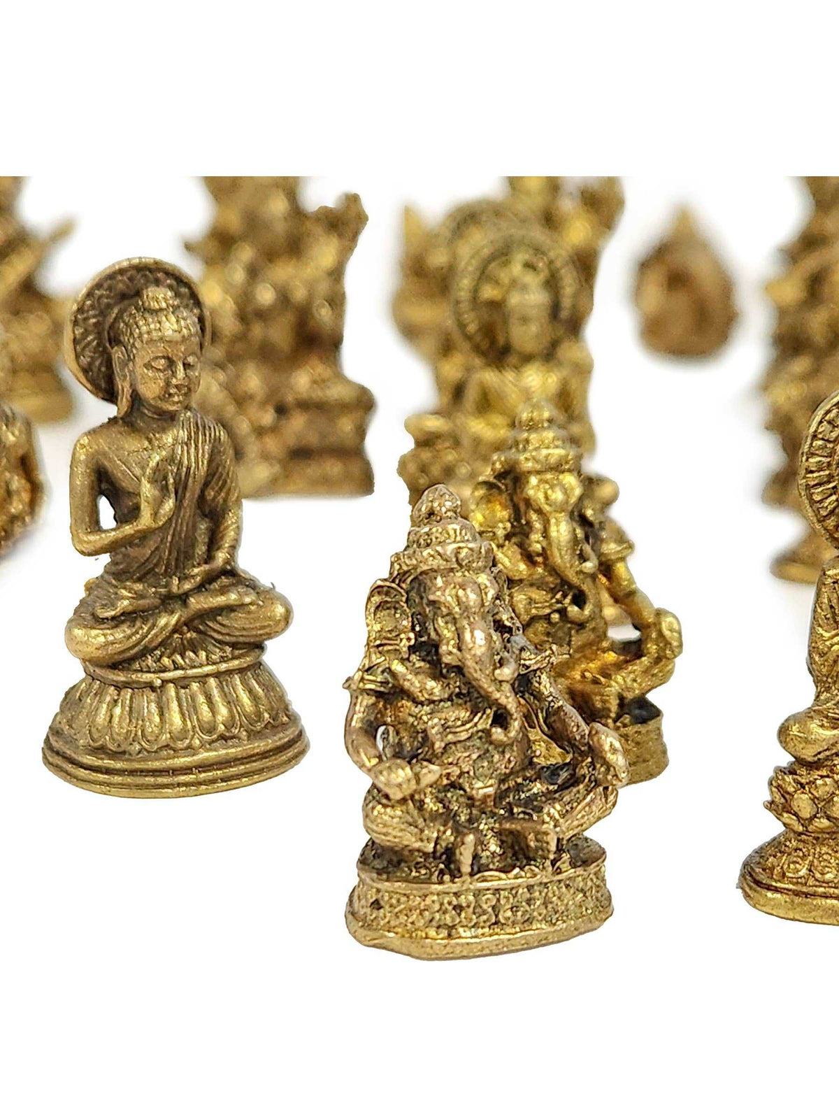 Pocket Mini Brass Statues