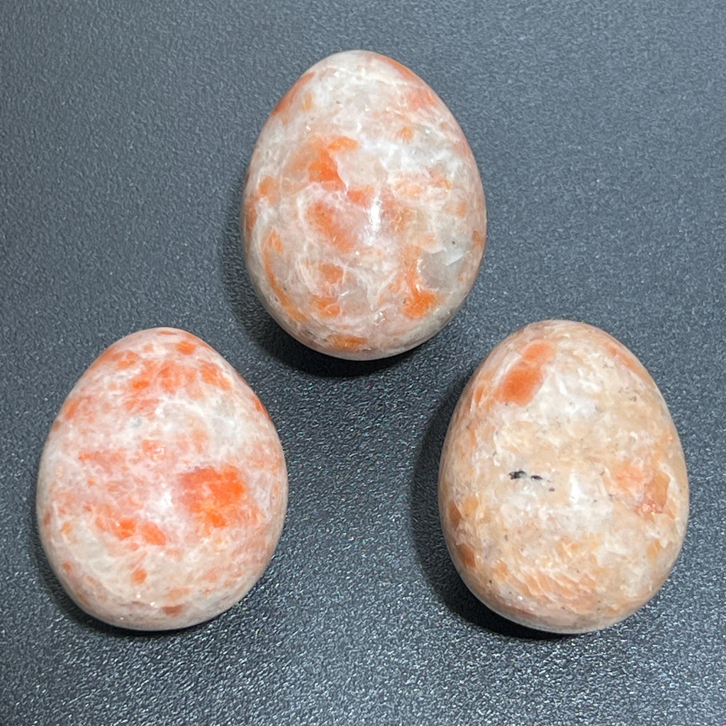 Sunstone Crystal Egg Polished Carving