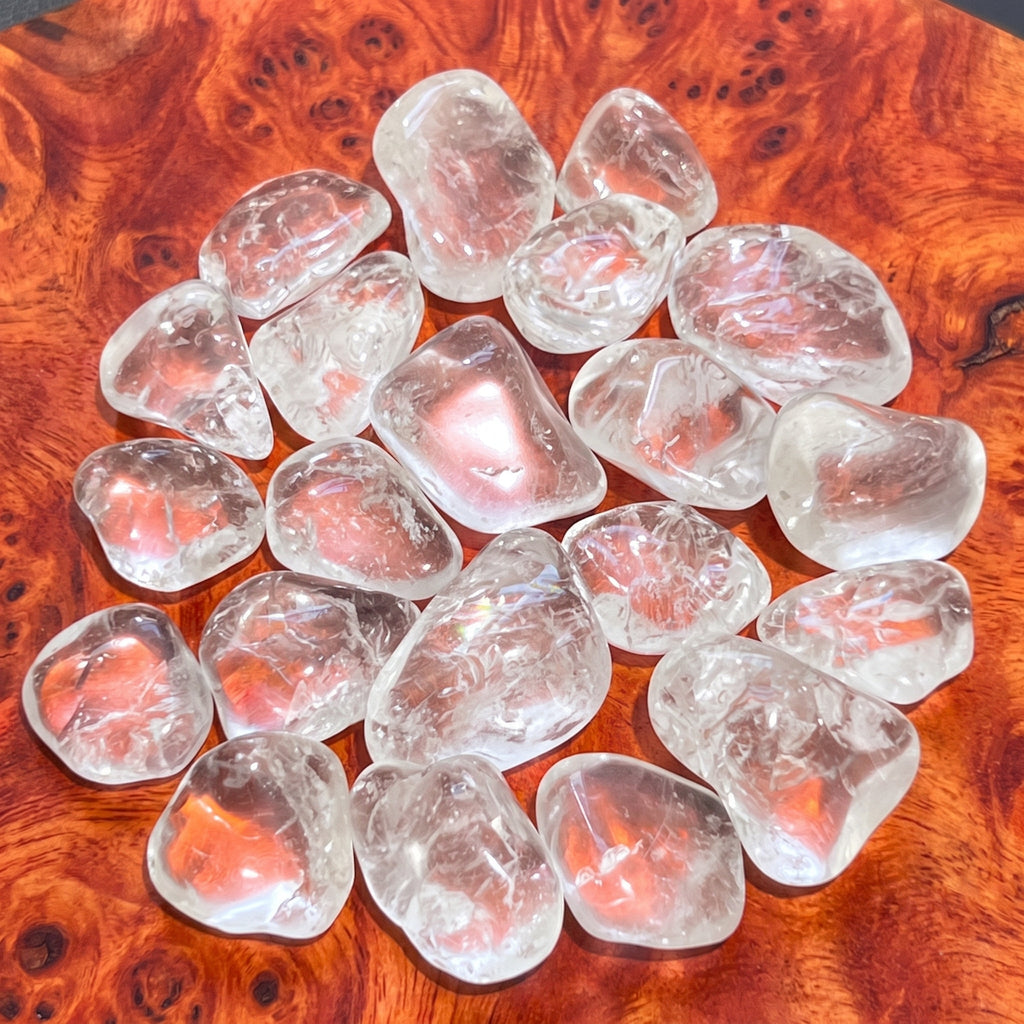 Clear Quartz Crystal Tumbled Stones (By The Piece or Pound)