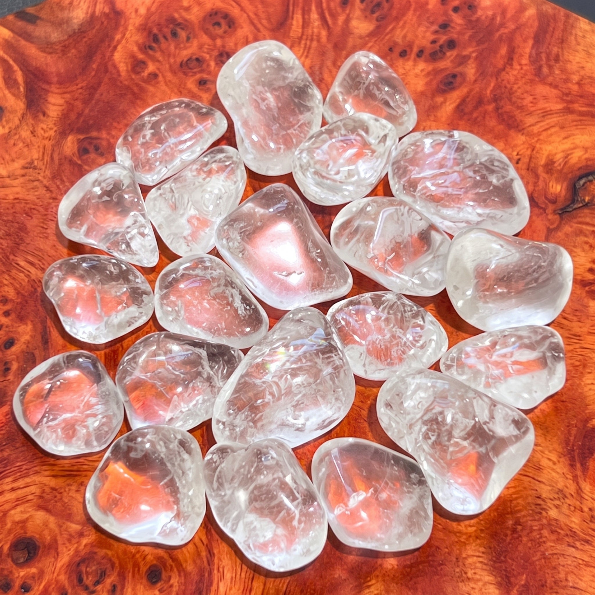 Clear Quartz Crystal Tumbled Stones (By The Piece or Pound)
