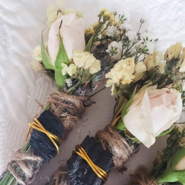 Black Tourmaline - Confidence & Love Protection Smudge Stick