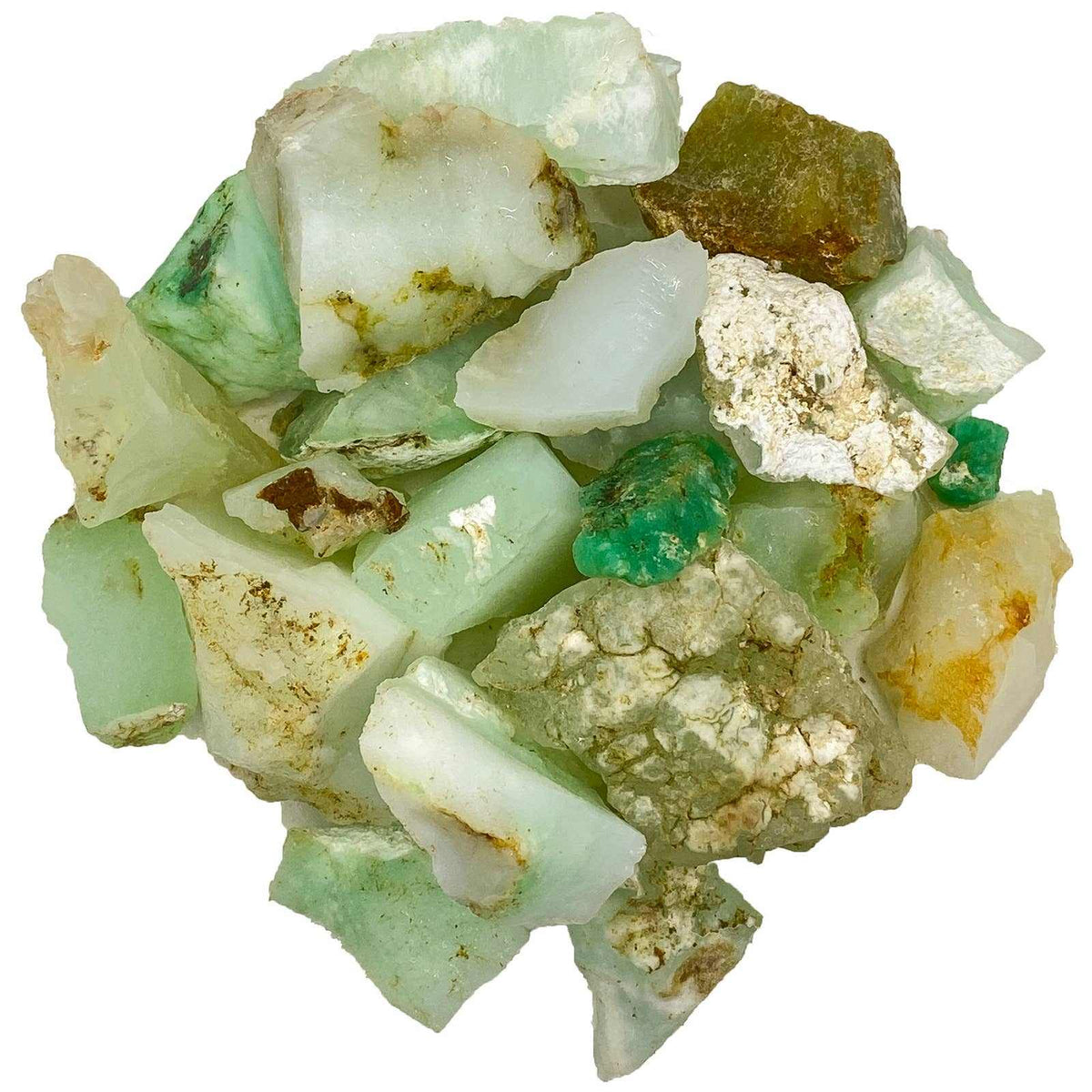 Rough White Lime Chrysoprase – Raw Stone from Indonesia