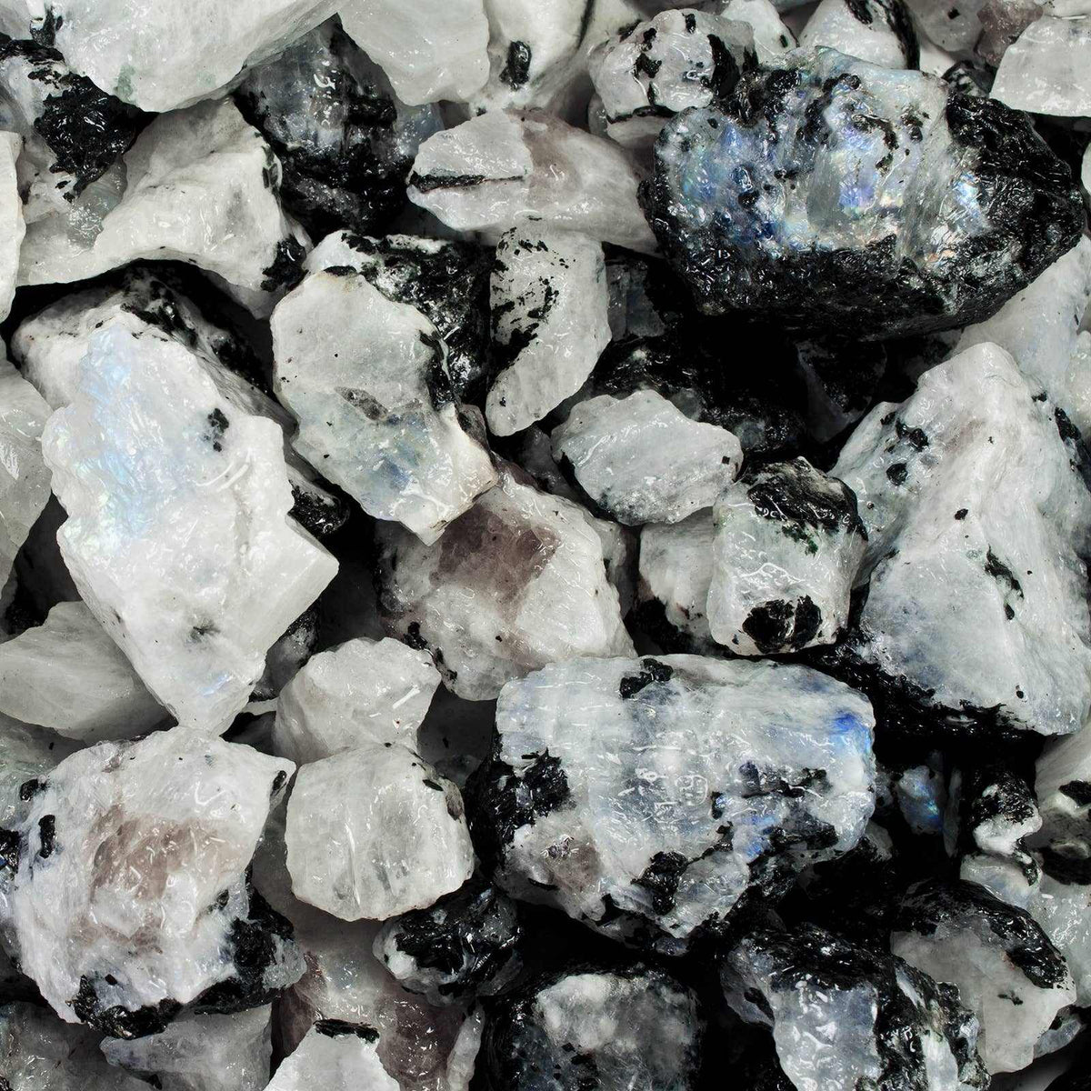 Rough Rainbow Moonstone – A+ Grade Raw Stone from India