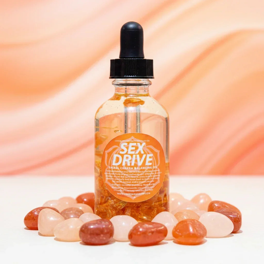 Sex Drive Crystal Infused Bath & Body Oil (Sacral Chakra)