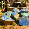 Azurite And Chrysocolla Free-form Shapes Carving