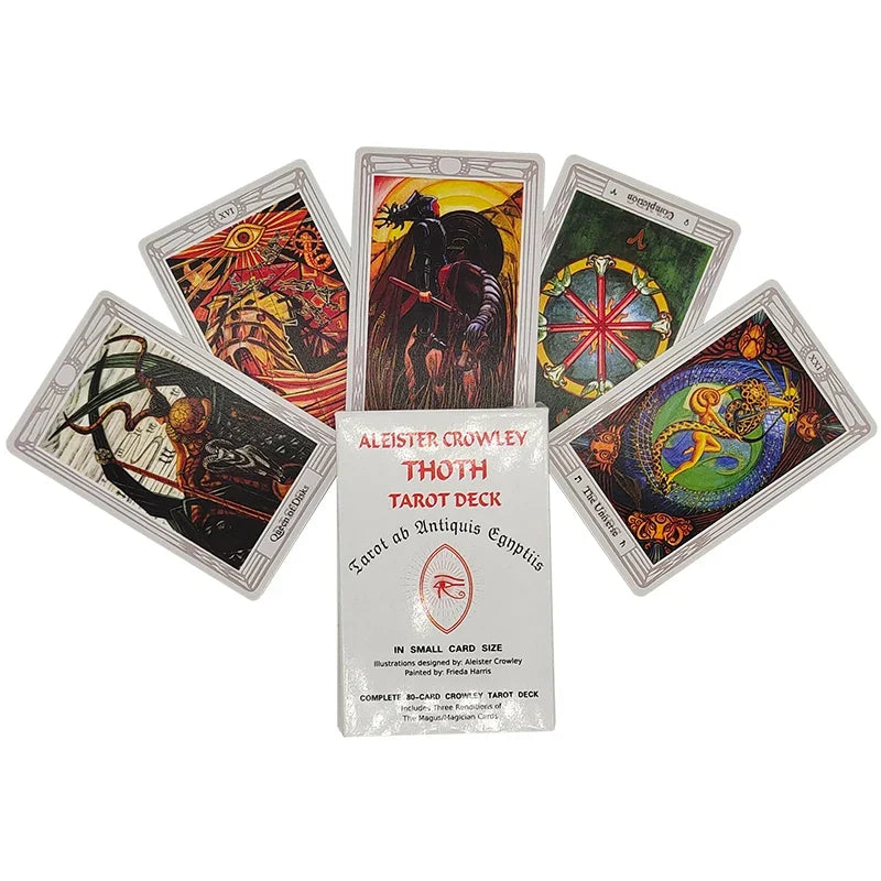 New Edition 80 Cards Crowley THOTH Tarot Cards Cute Version Includes Three Renditions Of The Magician Cards