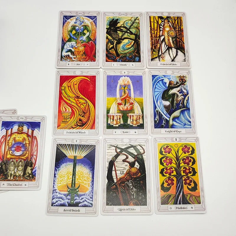 New Edition 80 Cards Crowley THOTH Tarot Cards Cute Version Includes Three Renditions Of The Magician Cards