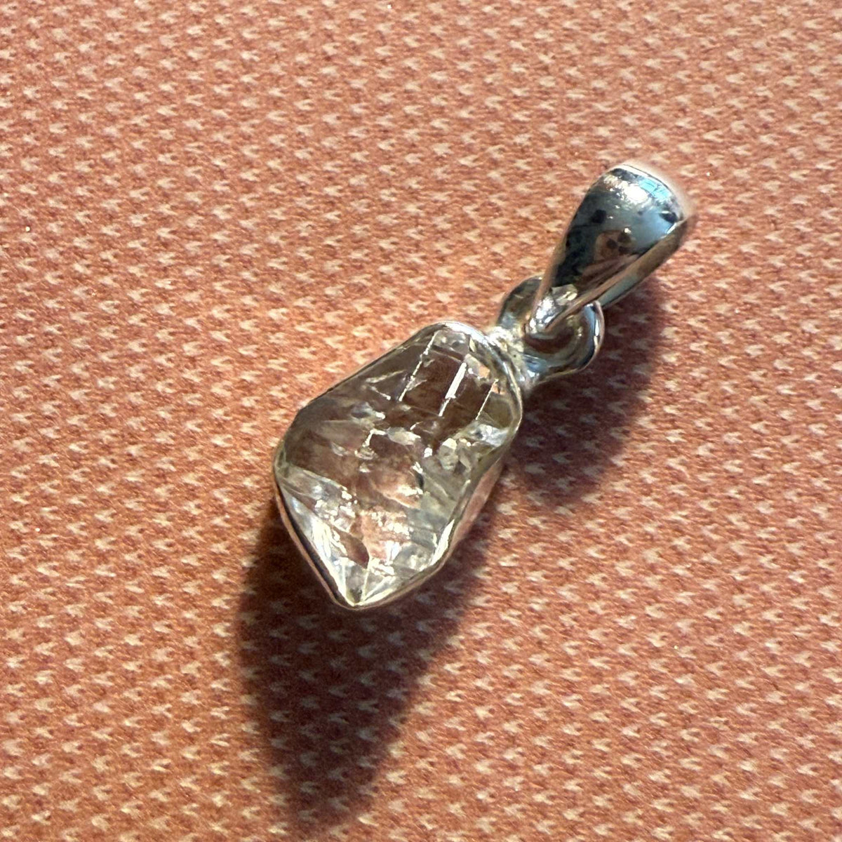 Sterling Silver Herkimer Diamond Drop Pendant