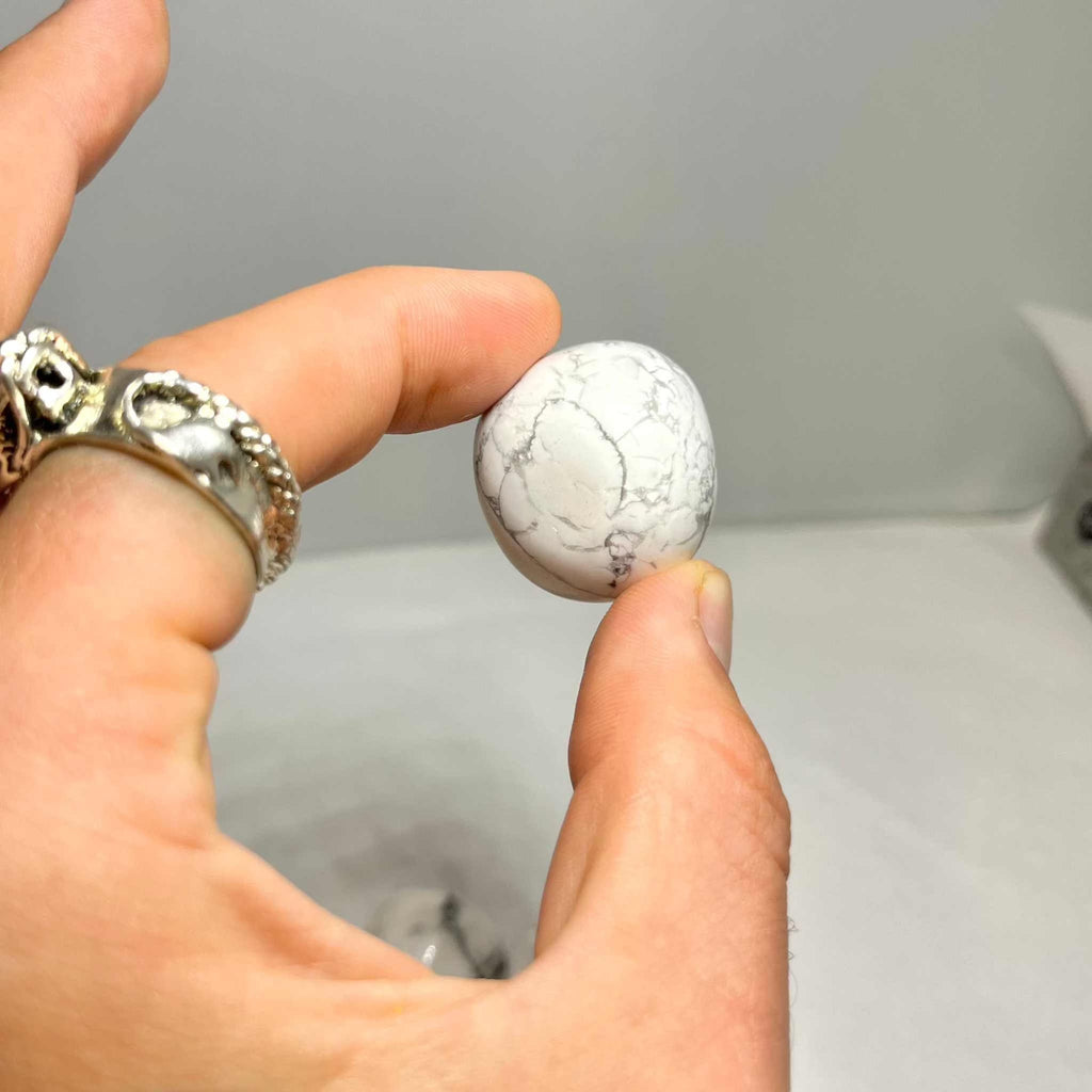 White Howlite Tumbled Stone