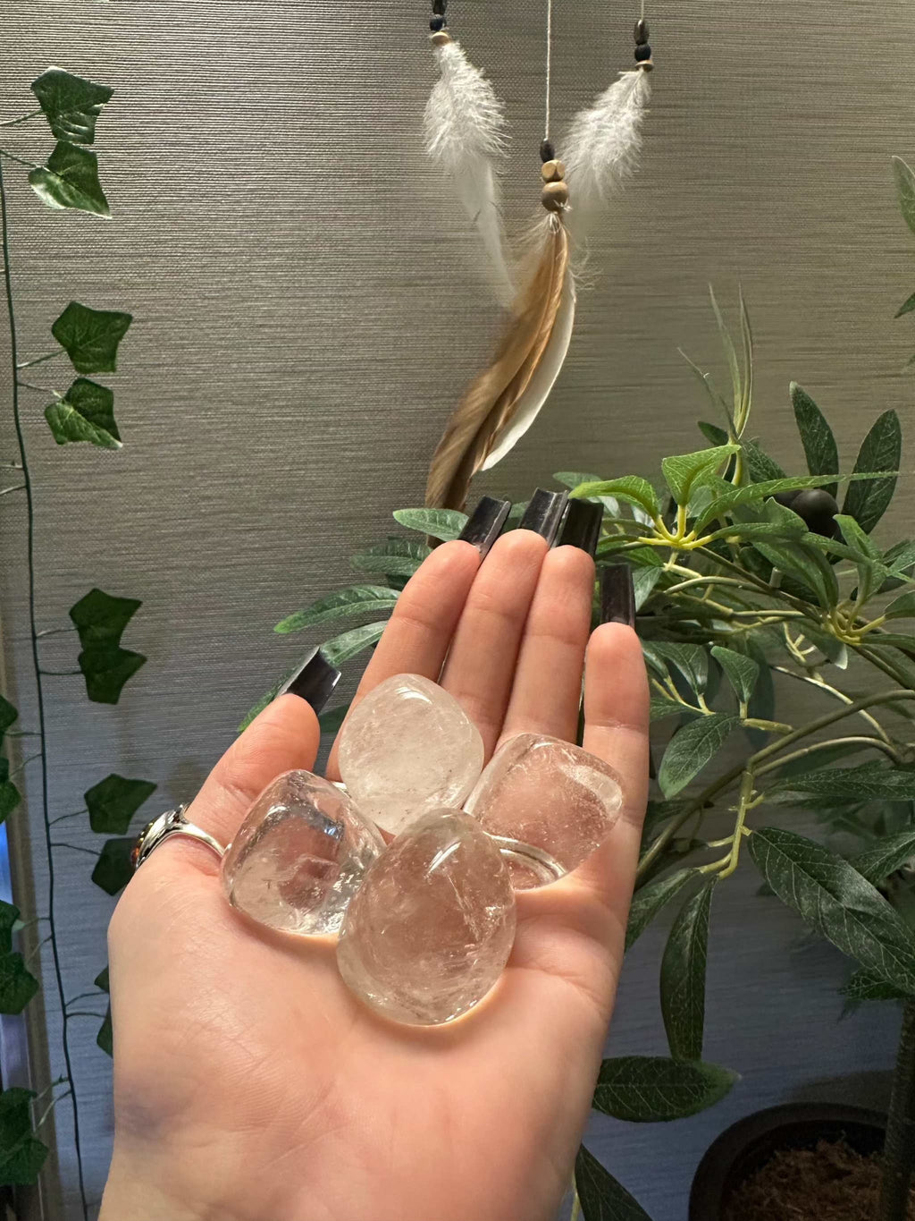 Clear Quartz Large Tumbled Stone