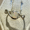 Ethiopian Opal Round Infinity-Twist Ring – Sterling Silver – Size 8