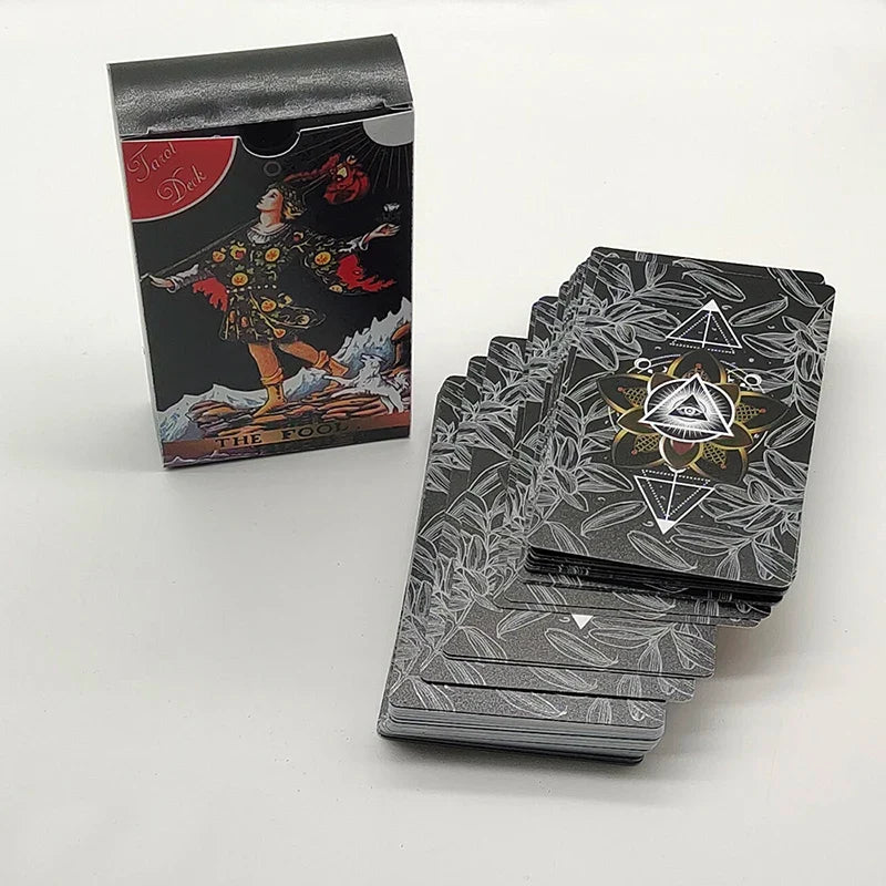Water Proof 78 Card PVC Tarot Deck With Plastic Package Divination Board Game Fortune Telling Oracle Set For Beginners