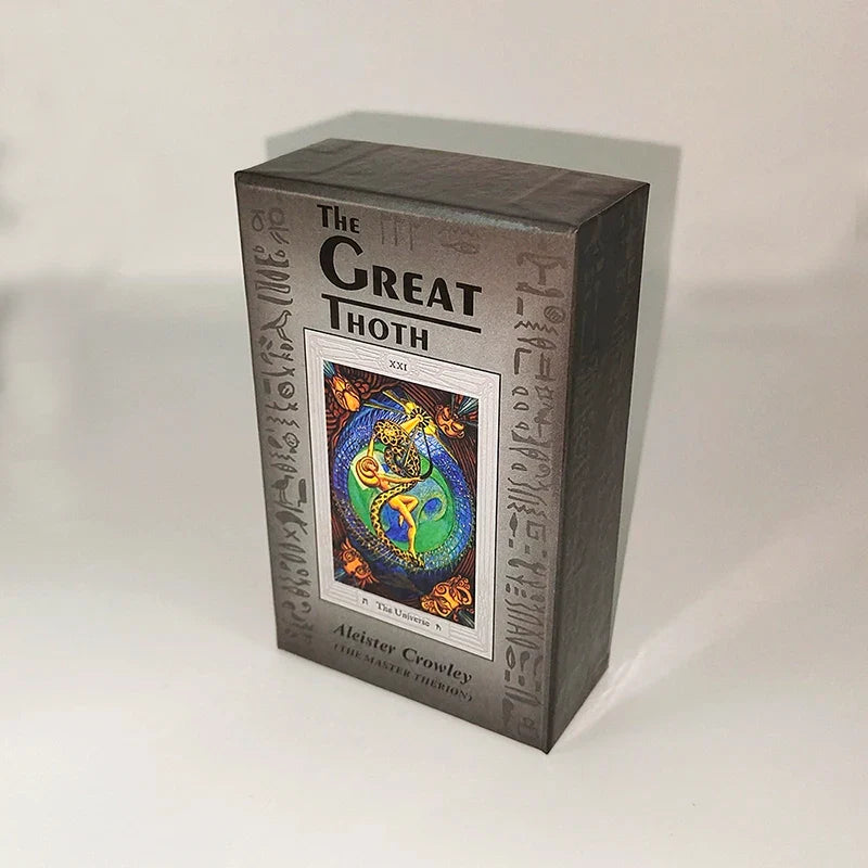 Luxury Aleister Crowley Large Version 80 Divination Oracle Cards The Great THOTH Tarot Deck