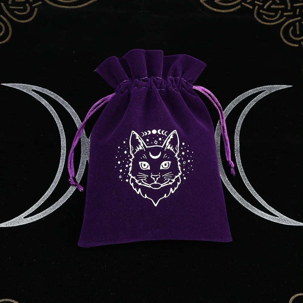 Witchy Purple Velvet Tarot Card Bags