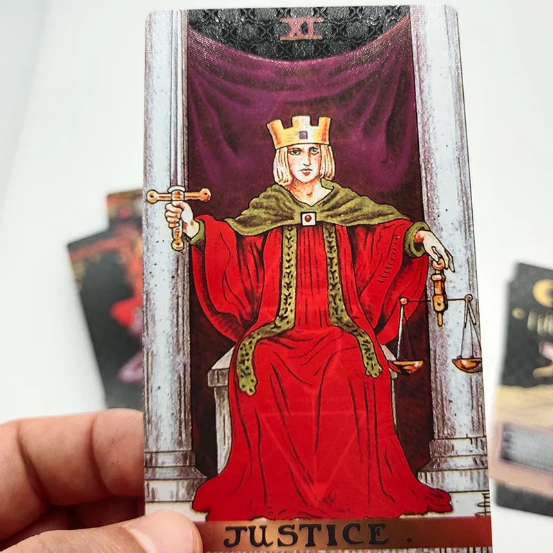 Water Proof 78 Card PVC Tarot Deck With Plastic Package Divination Board Game Fortune Telling Oracle Set For Beginners
