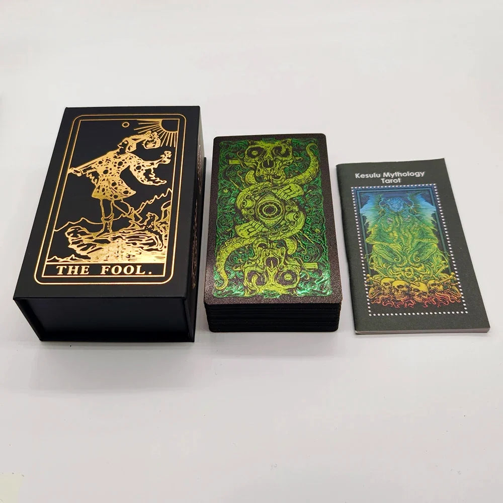 Third Generation Kesuru Gold Foil Tarot 3D Visual Effects Divination Cards With Laser Technology In Beautiful Gift Box