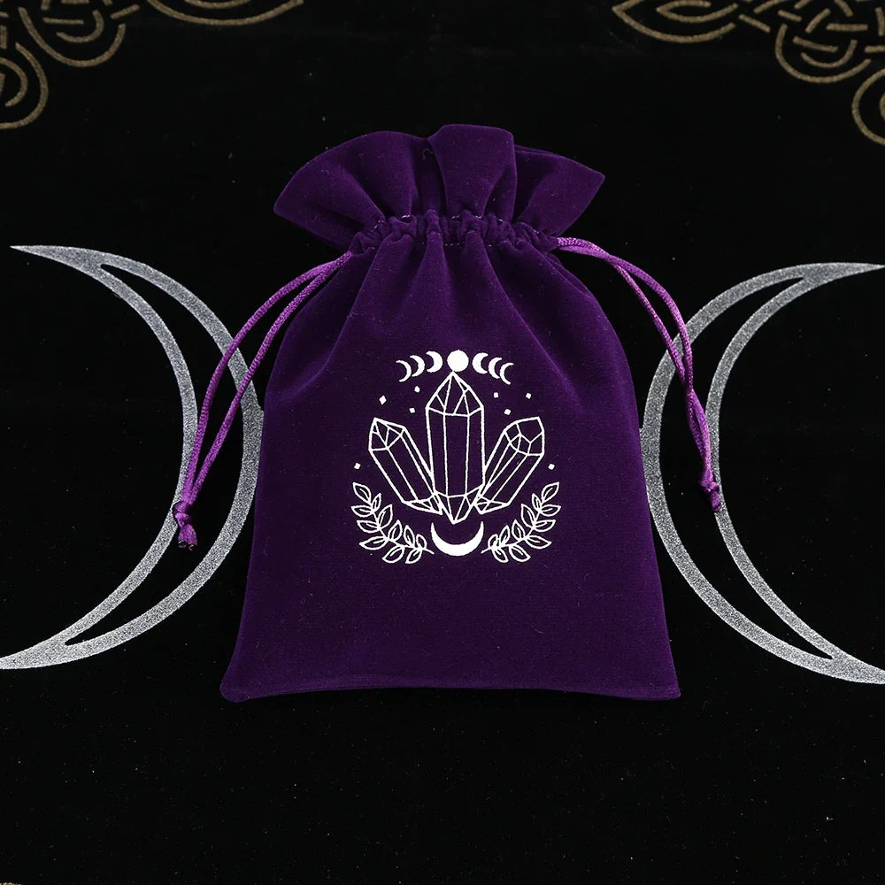 Witchy Purple Velvet Tarot Card Bags