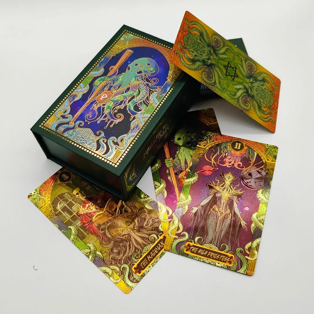 Third Generation Kesuru Gold Foil Tarot 3D Visual Effects Divination Cards With Laser Technology In Beautiful Gift Box
