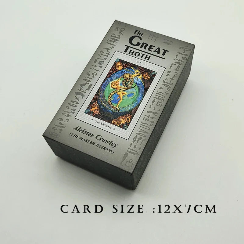 80Pcs Crowley Classic THOTH Tarot Pocket Version Board Games For Party Mysterious Divination Oracle Playing Cards