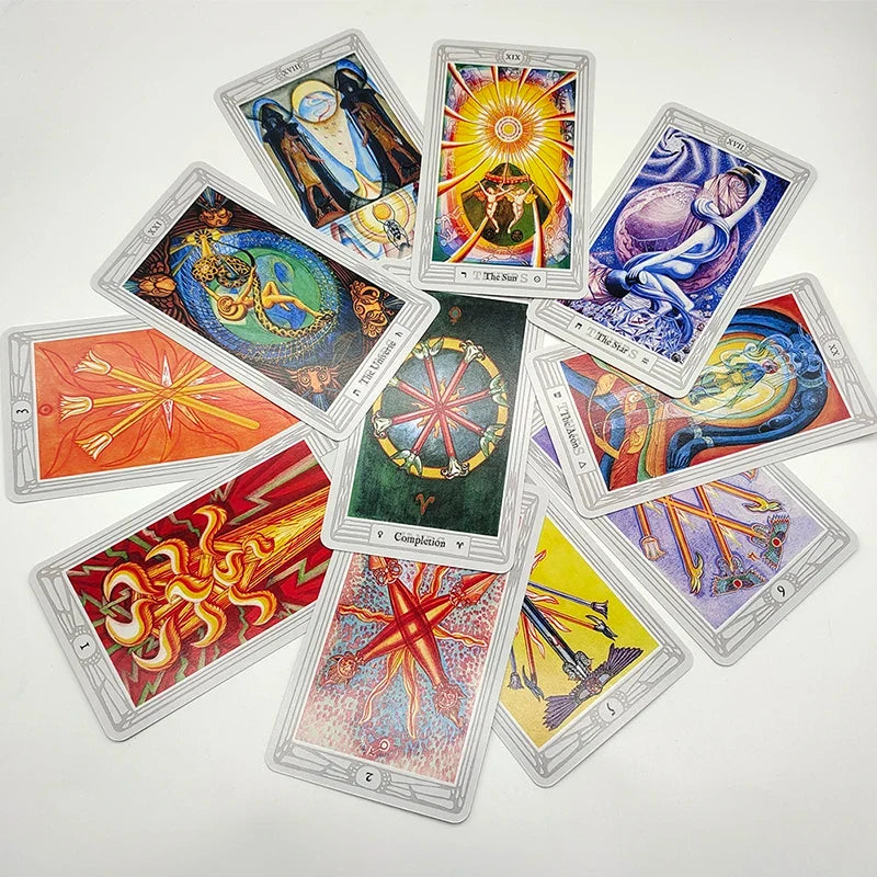 Luxury Aleister Crowley Large Version 80 Divination Oracle Cards The Great THOTH Tarot Deck