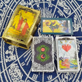 Classical Gold Foil Waterproof Tarot Cards With Megnet Box As Special Gift