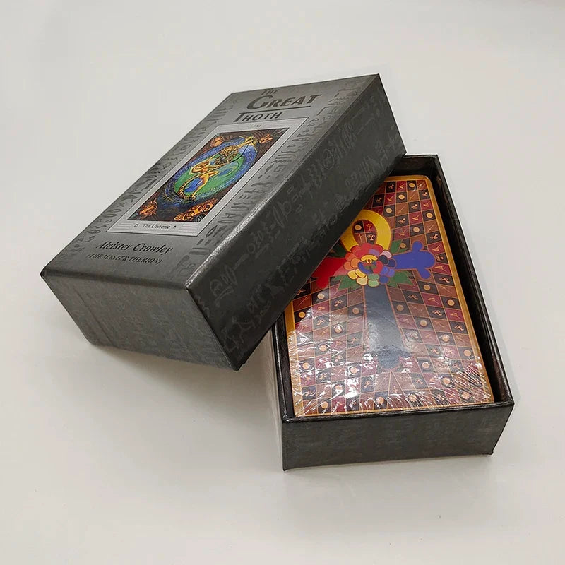 Luxury Aleister Crowley Large Version 80 Divination Oracle Cards The Great THOTH Tarot Deck