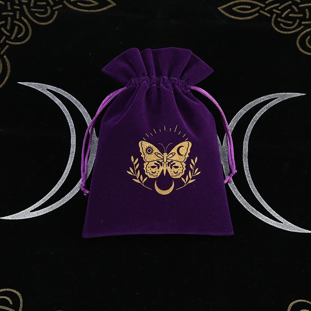 Witchy Purple Velvet Tarot Card Bags