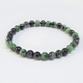Ruby Zoisite Round Bead Bracelet - The Anti Lazy Stone