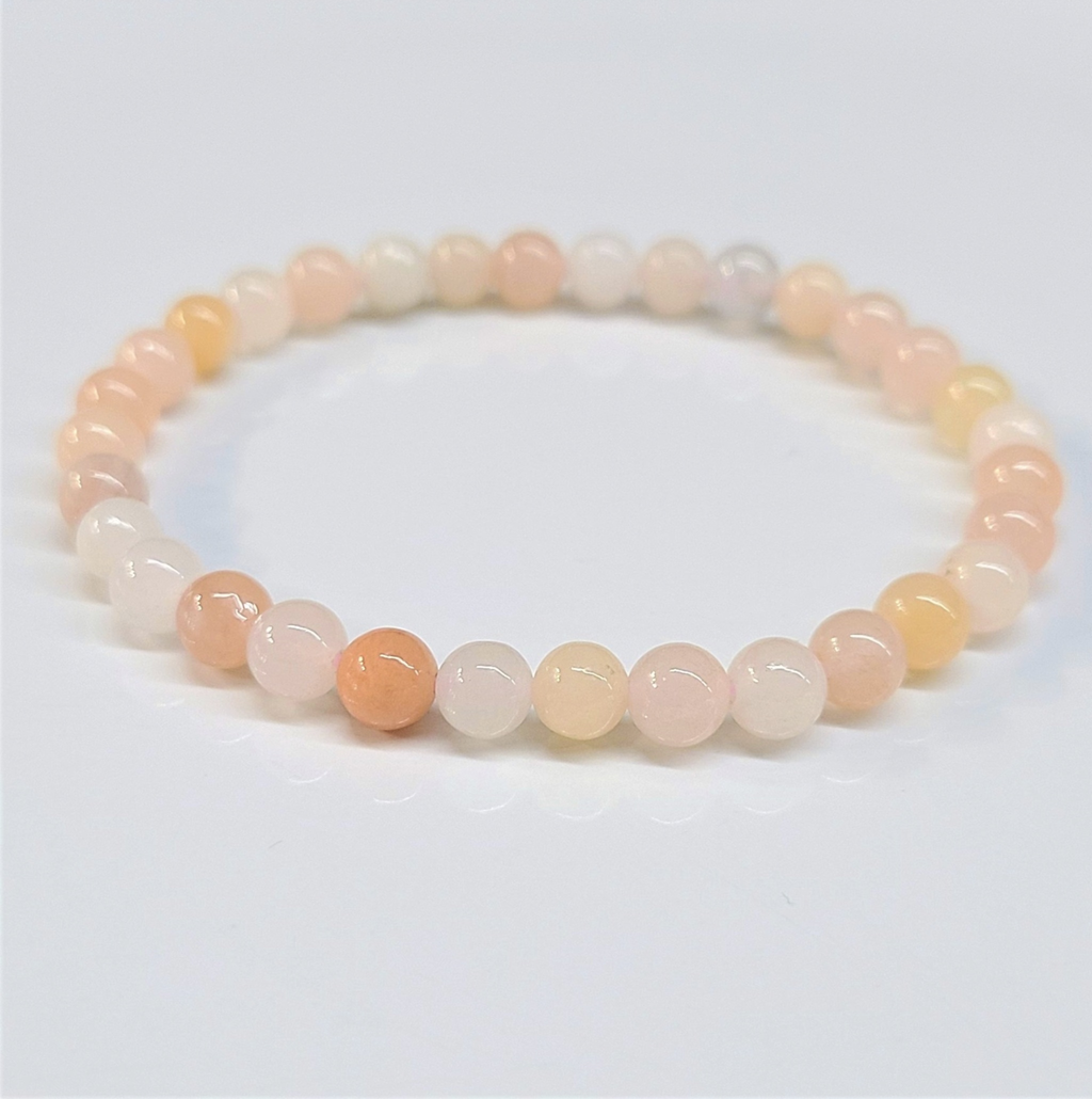 Pink Aventurine Round Bead Bracelet