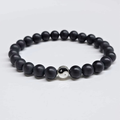 Smooth Lava Yin Yang Round Bead Bracelet 8mm - The Phoenix Bracelet