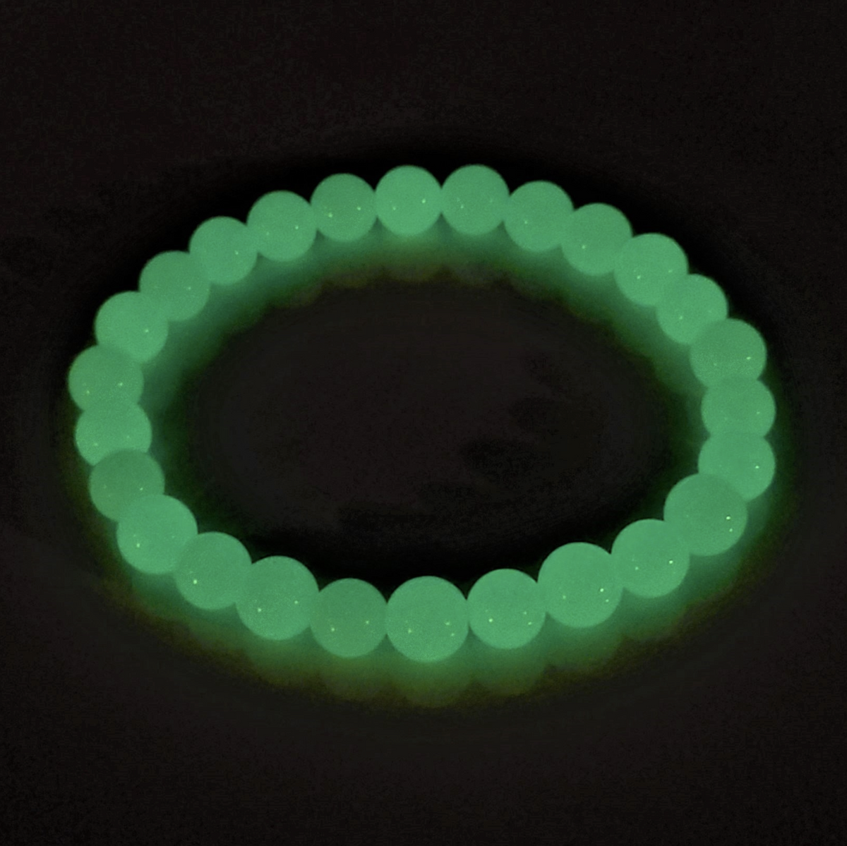 Glow-in-the-Dark Round Bead Bracelet - Mystic Fun