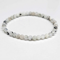 Rainbow Moonstone Round Bead Bracelet - The Goddess Stone