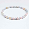 Morganite Round Bead Bracelet