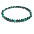 Malachite Round Bead Bracelet - Stone of Transformation & Fidelity