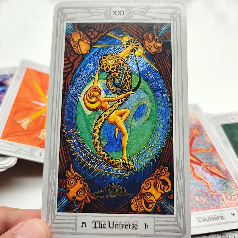 Luxury Aleister Crowley Large Version 80 Divination Oracle Cards The Great THOTH Tarot Deck