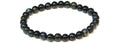 Blue Tiger Eye (Hawk's Eye) Round Bead Bracelet