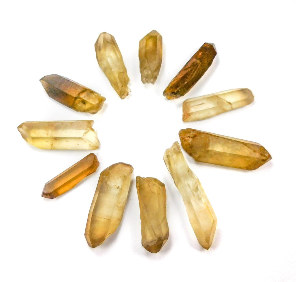 Citrine Lot 50 Grams (6 to 10 pcs) Natural Untreated Crystal Points