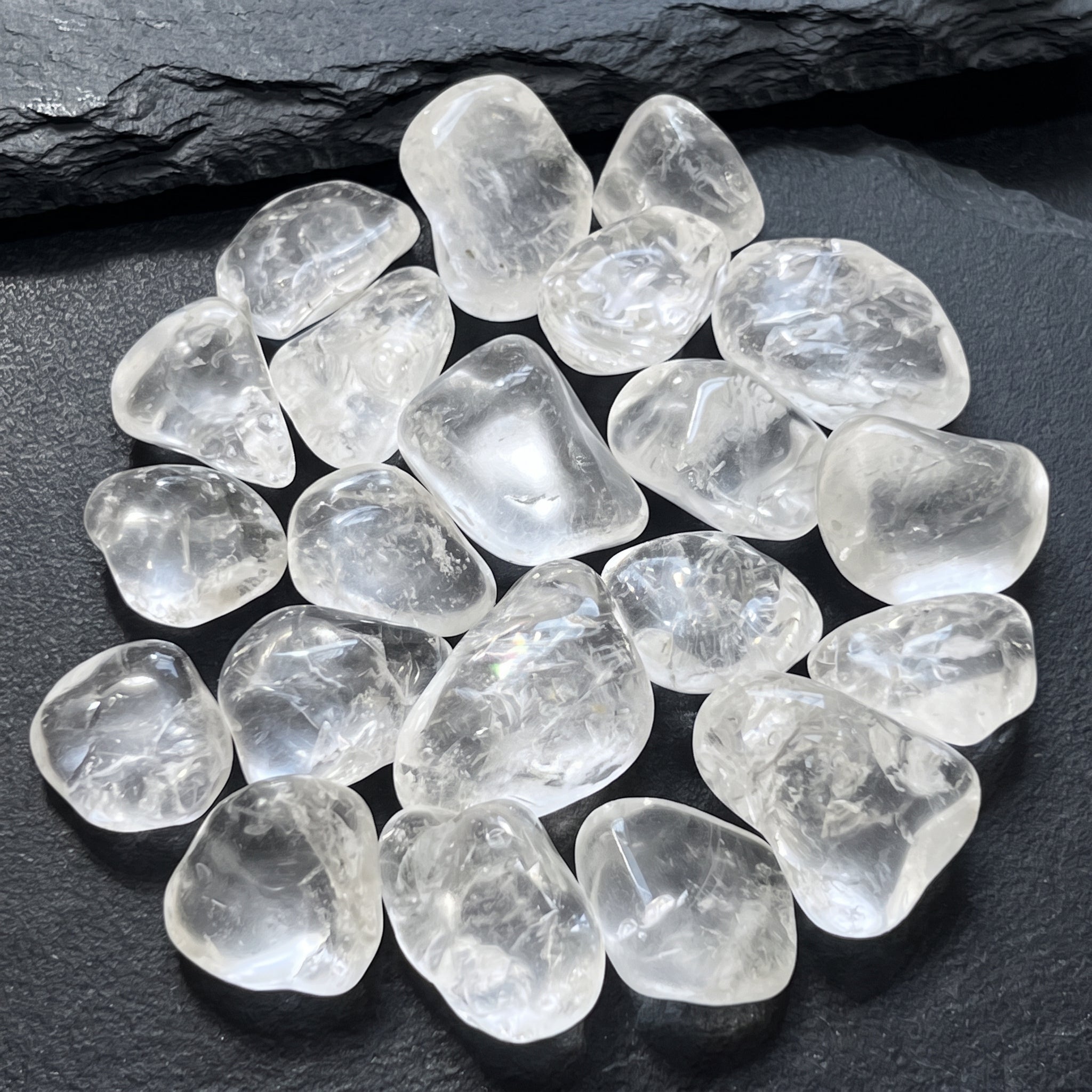 Clear Quartz Crystal Tumbled Stones (By The Piece or Pound)